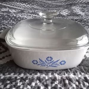 Corning Ware Blue A2B Cornflower 2 Quart Glass Casserole Dish Pyrex A-9-C Lid